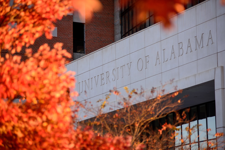 University of Alabama signage
