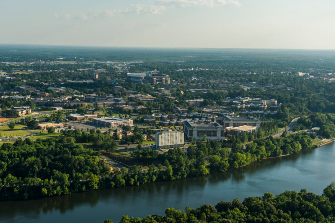 aerial view of Black Warrior River