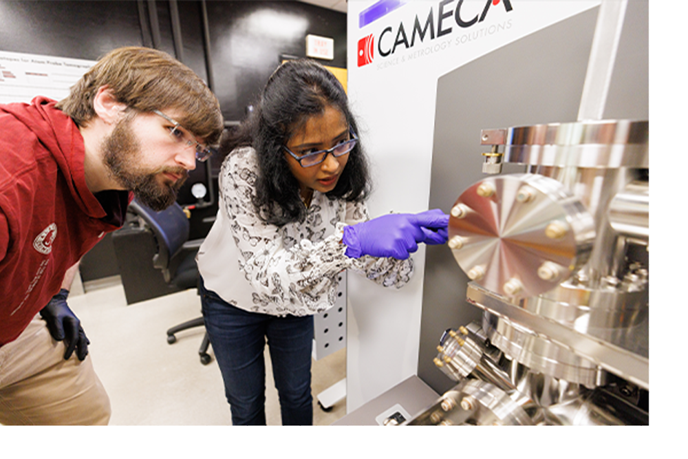 two researchers in the Core Analytical Facility